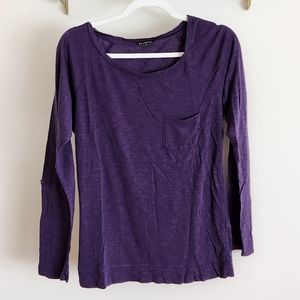 Express Purple Long Sleeve Tshirt